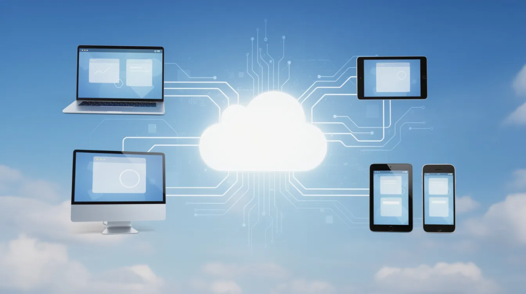 Accounting software and connected business tools supporting a growing company