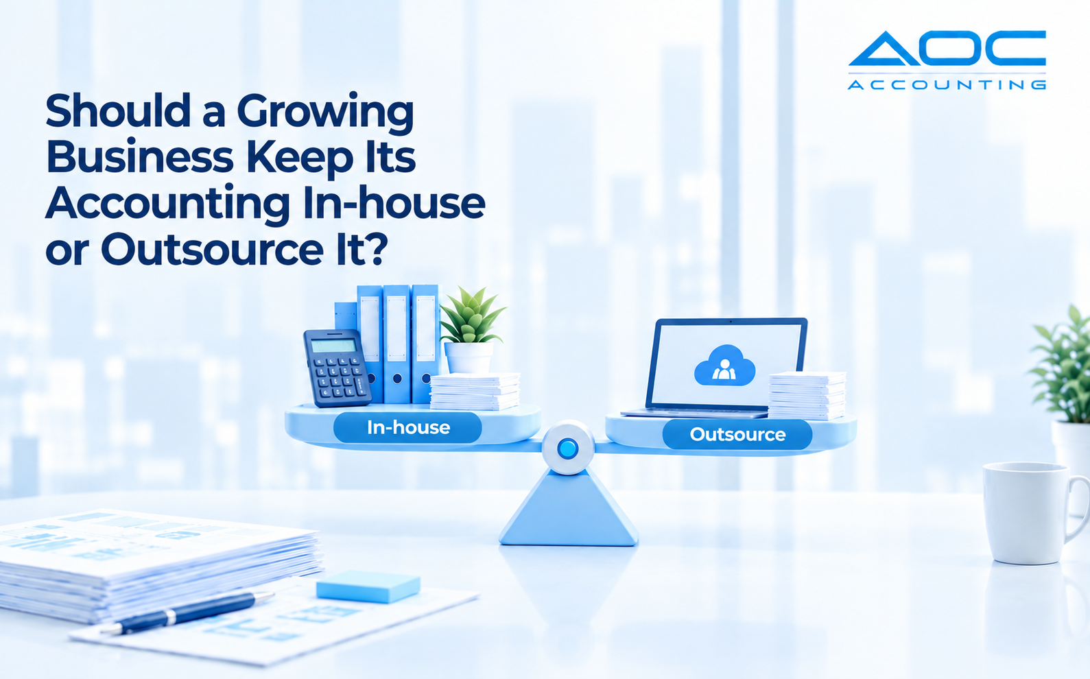 Should a Growing Business Keep Its Accounting In-house or Outsource It? cover image
